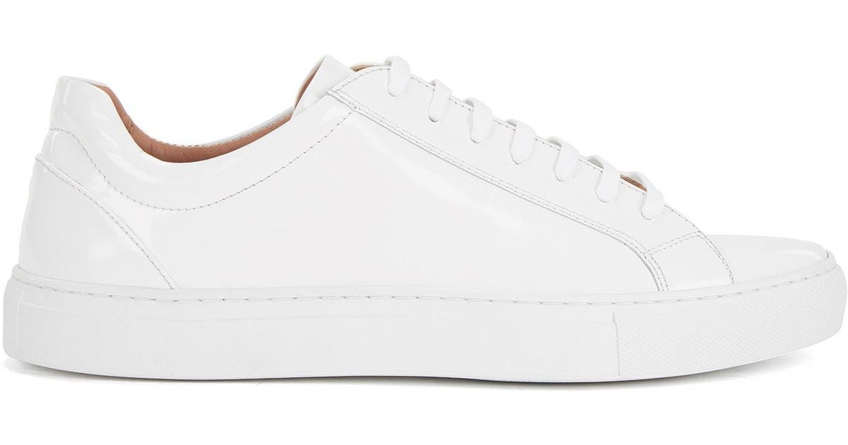 BOSS by Hugo Boss Leather Sneaker | Kate Low Cut C in White - Lyst