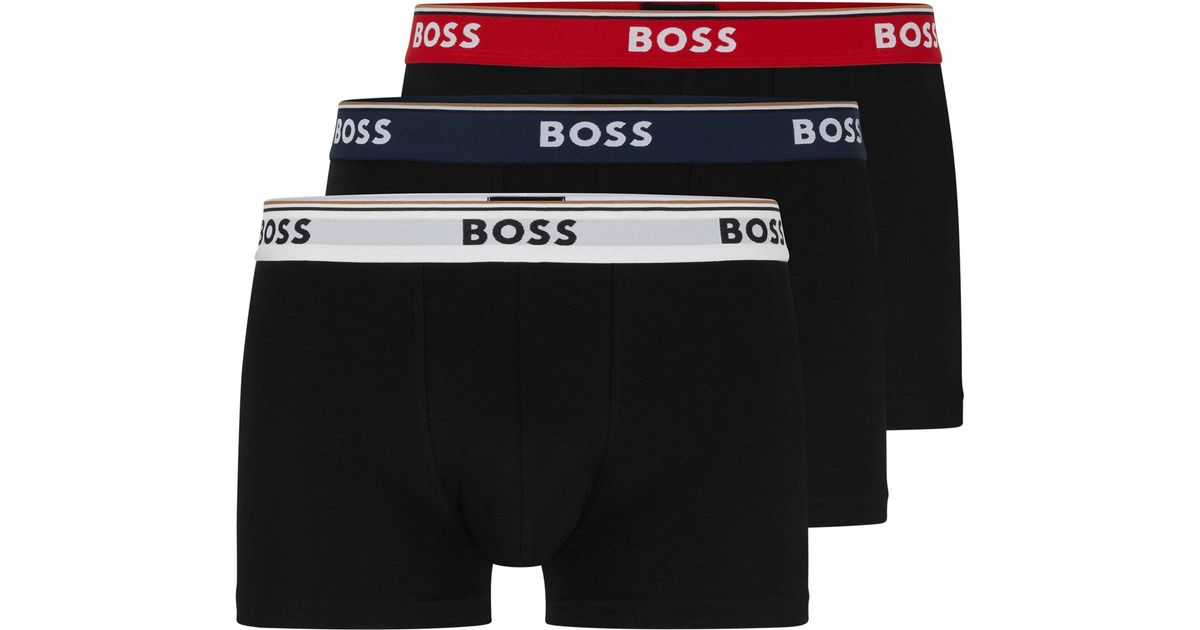 BOSS by HUGO BOSS Boss - Trunk 3p Power - 3 Pack Of Stretch Cotton ...