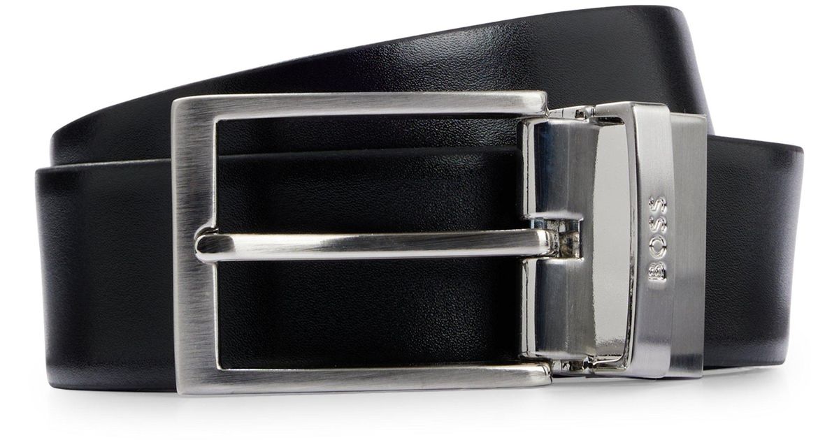 mens leather belt hugo boss