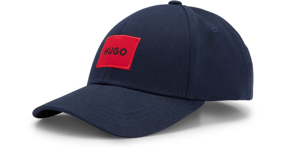 BOSS - Logo-print cap in cotton twill with contrast accents