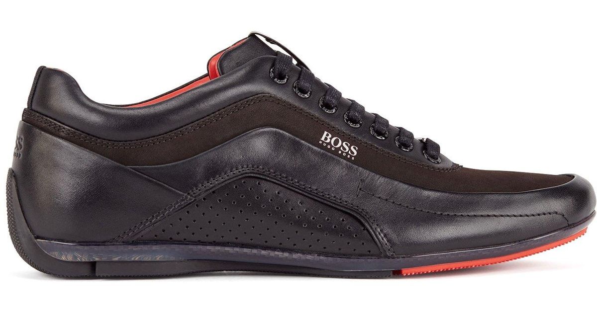 HUGO BOSS Low-top Trainers In Leather 