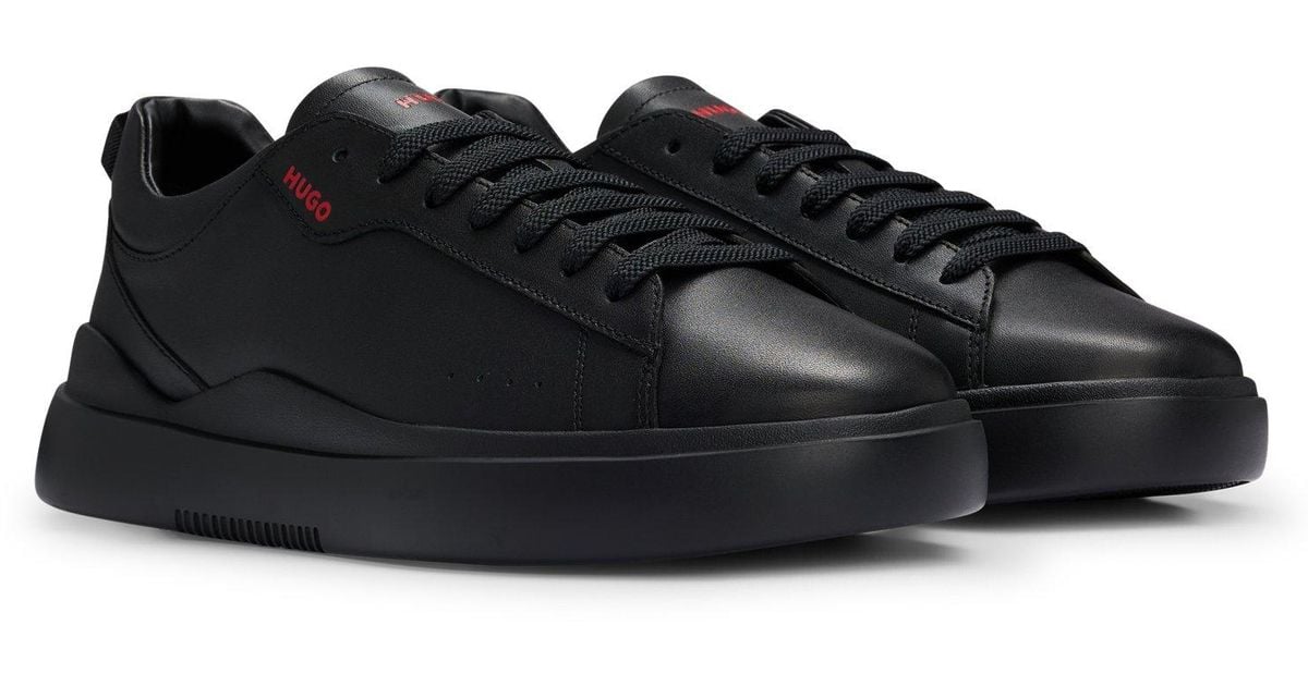 Smooth shop soled trainers