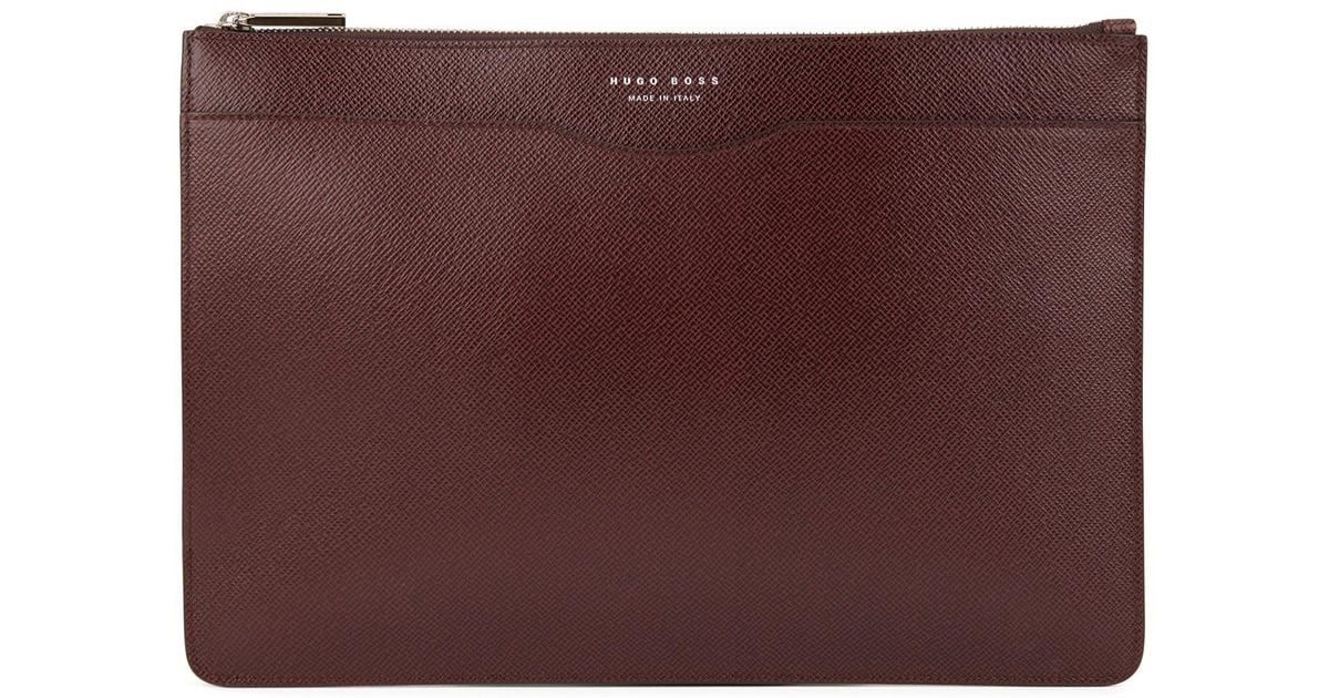 signature collection document case in printed palmellato leather