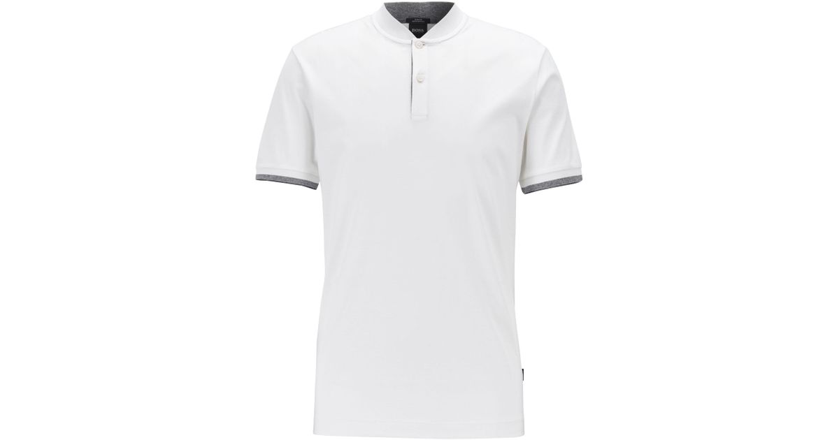 double mercerised cotton polo shirts