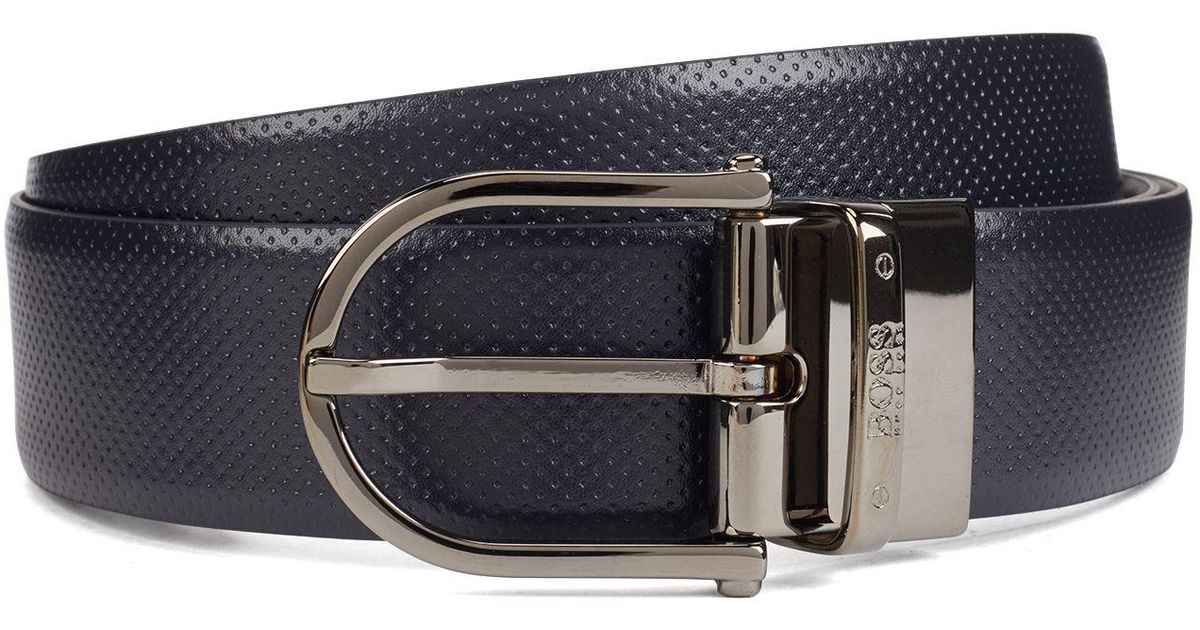 hugo boss reversible leather belt