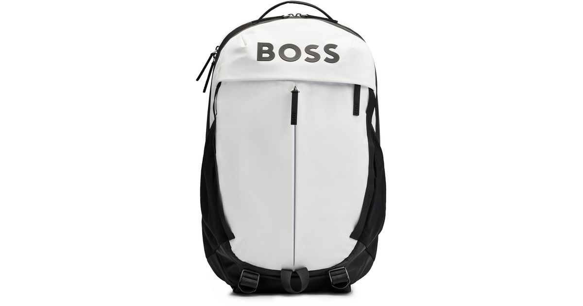 BOSS by HUGO BOSS Rucksack aus Kunstleder mit LogoDetails in Schwarz für Herren Lyst DE