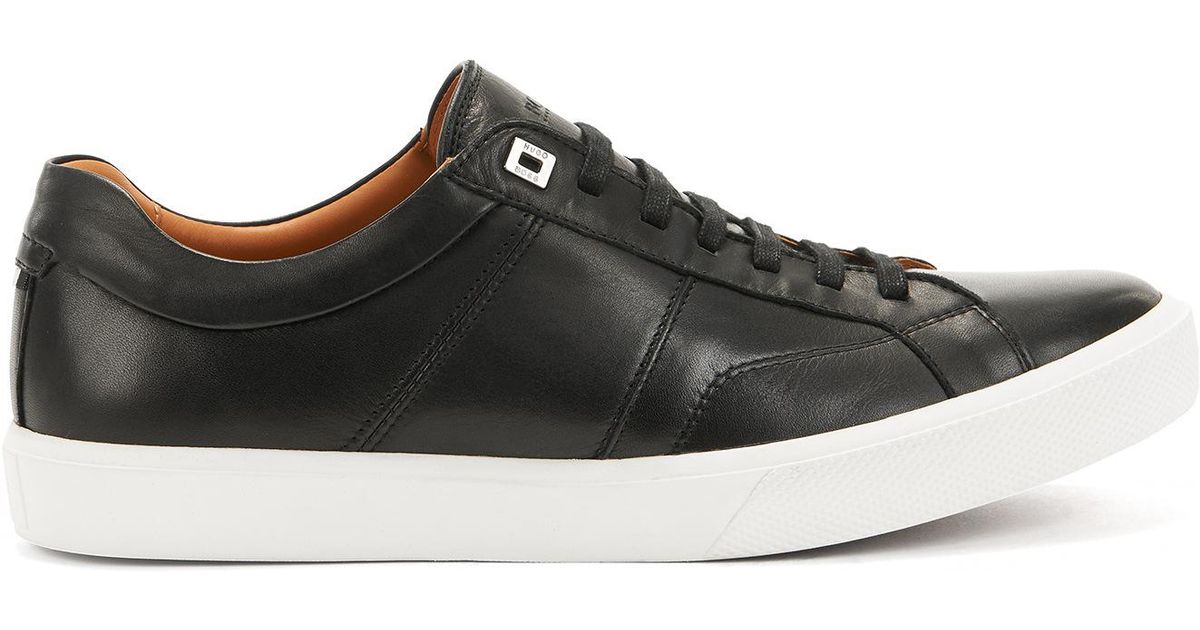 BOSS by HUGO BOSS Tennis-style Trainers In Italian Calf Leather in ...
