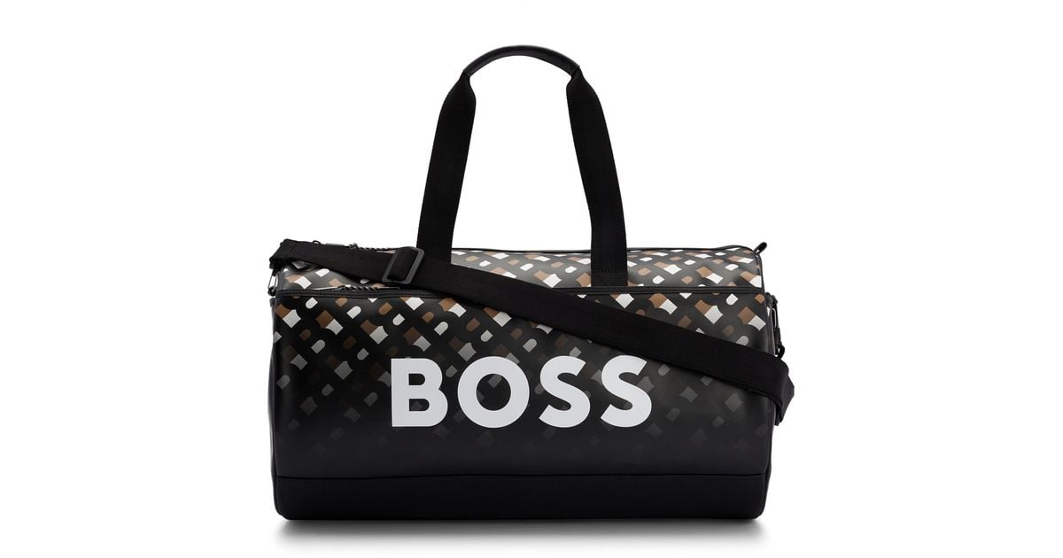 BOSS Boss X Matteo Berrettini Faux-leather Holdall With Monograms And