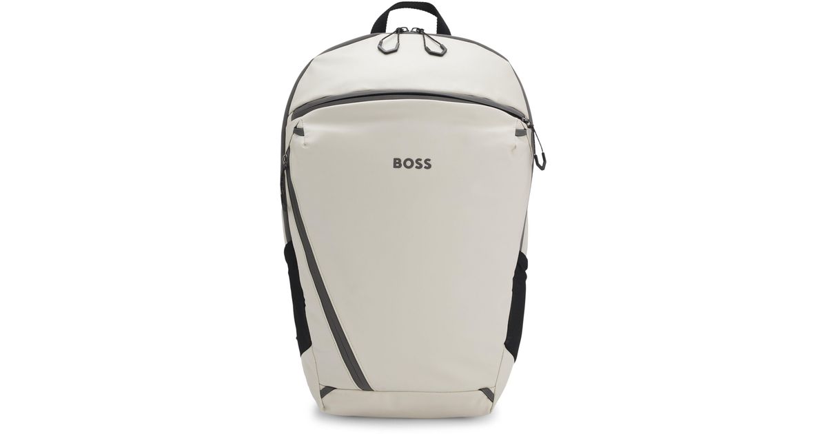 BOSS Light Beige Men's Backpacks in Gray for Men | Lyst