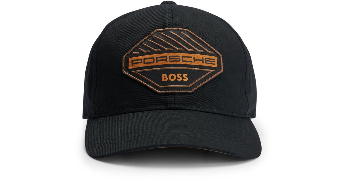 BOSS by HUGO BOSS Porsche X Boss Cotton-twill Cap With Embroidered Logo ...