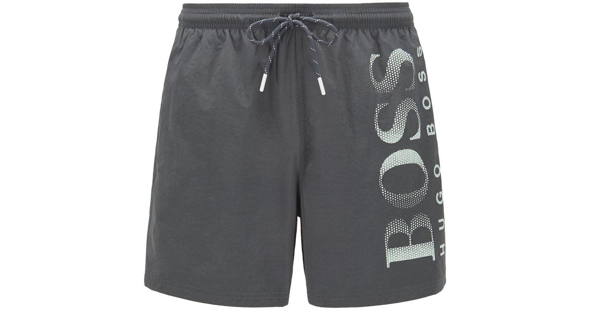 BOSS by HUGO BOSS Octopus Swim Shorts Grey in Grey for Men Lyst