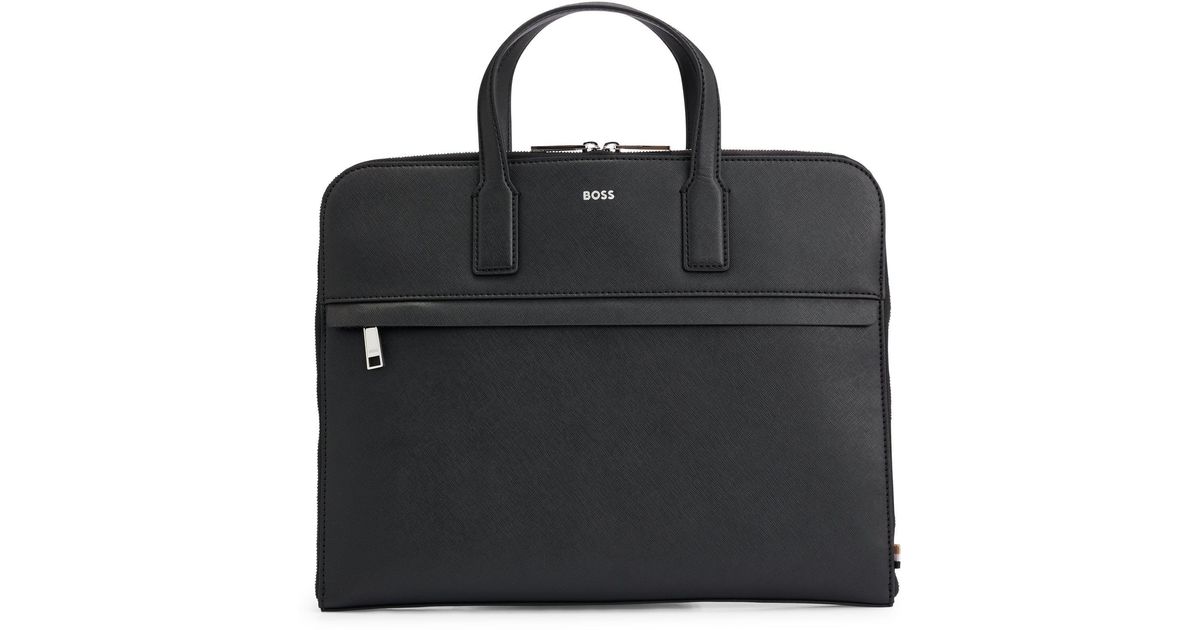 BOSS Slimline Document Case With Detachable Branded Strap in Black for Men Lyst UK
