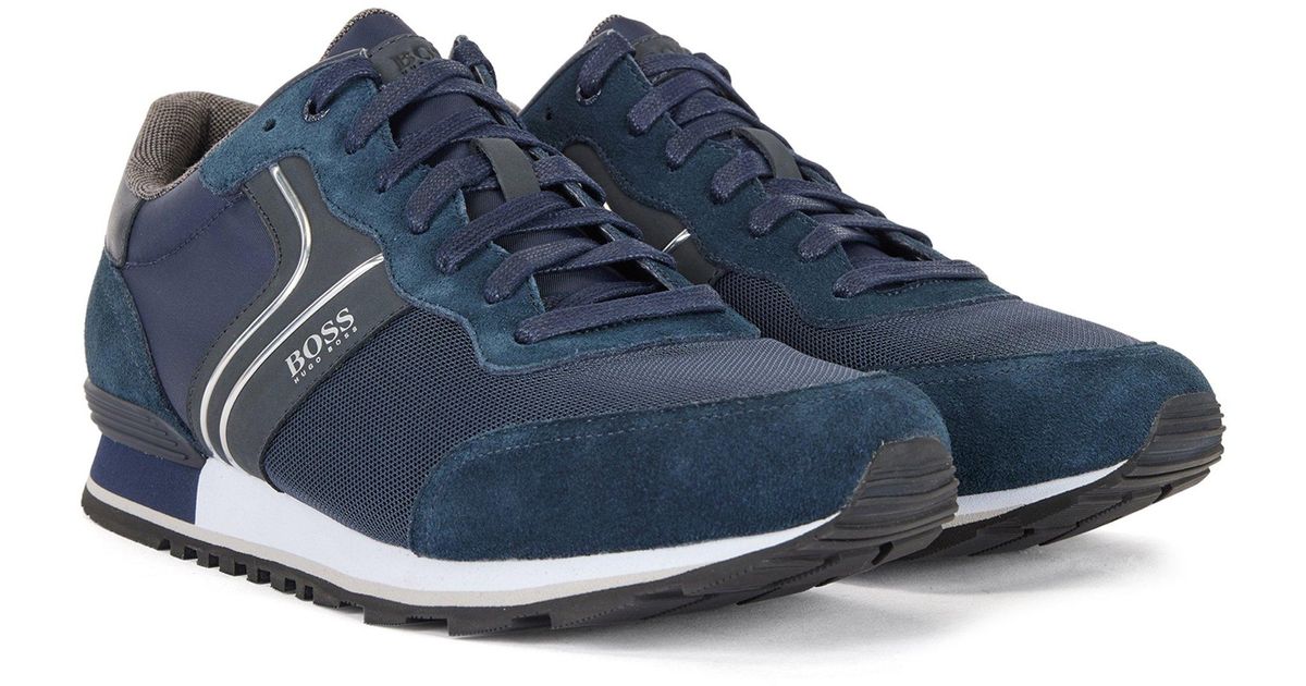 suede mens hugo boss trainers
