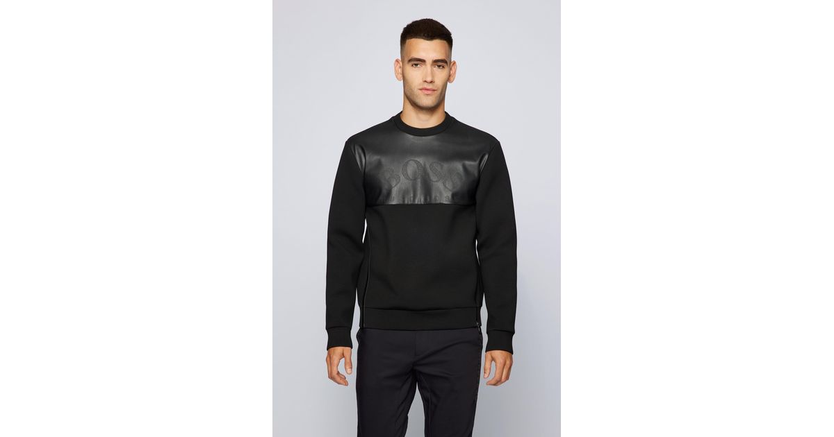 hugo boss relaxed fit sweatshirt