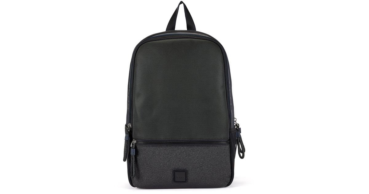 BOSS by HUGO BOSS Backpack In Faux Leather With Logo