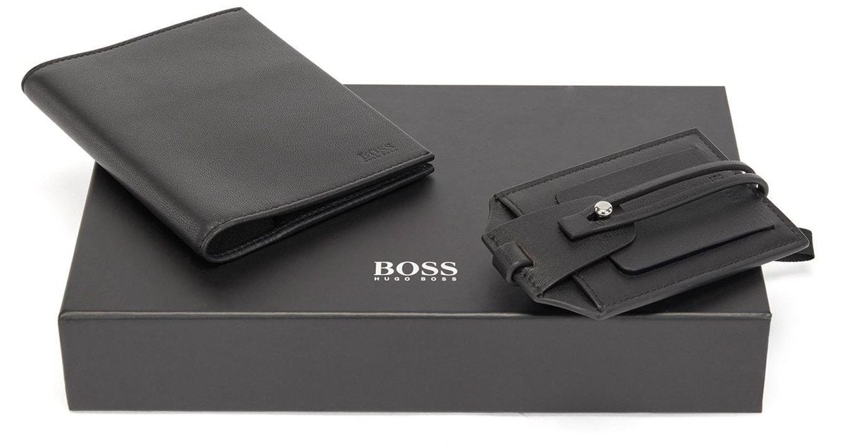 Hugo boss passport holder best sale