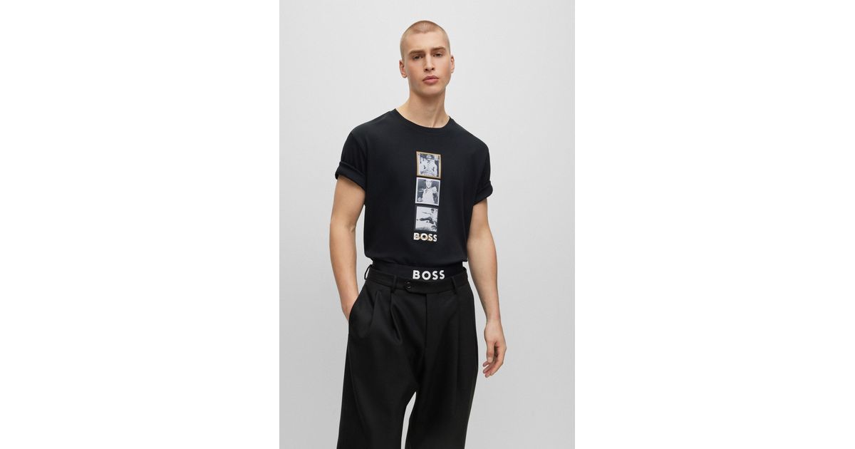 BOSS by HUGO BOSS X Bruce Lee Gender-neutral T-shirt With Special Artwork  in Black for Men | Lyst