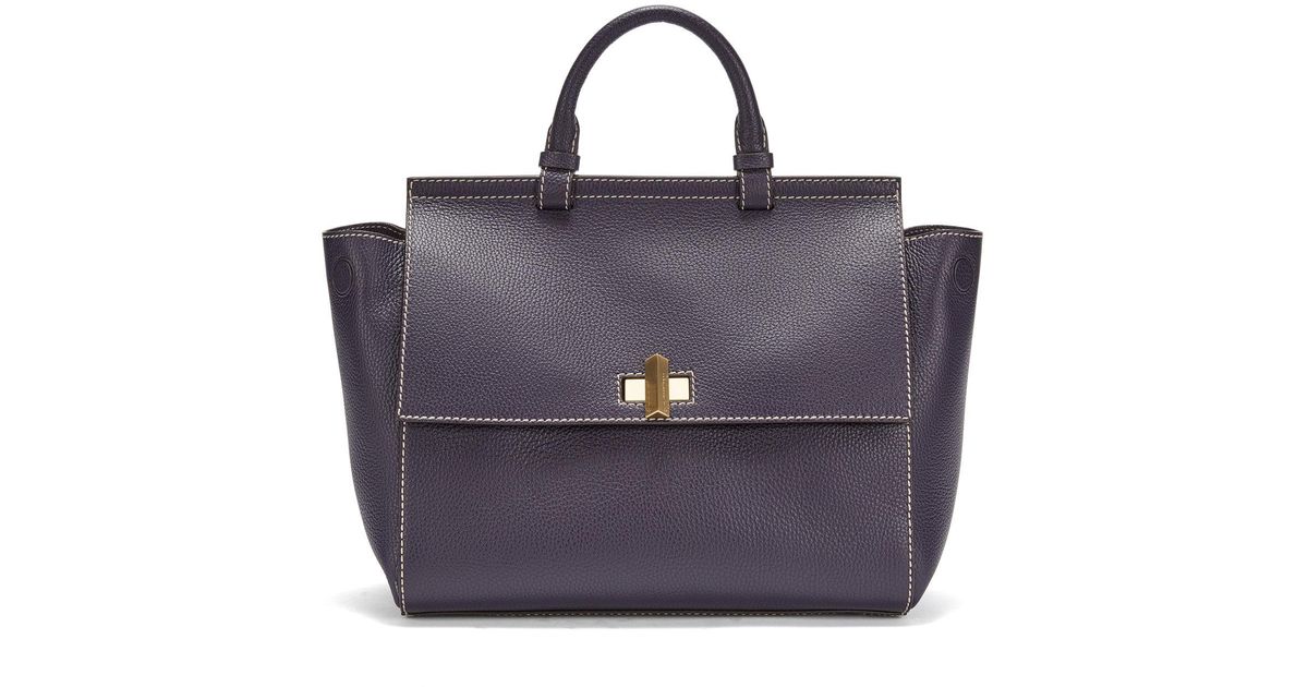 Boss Bespoke Handbag In Italian Leather Purple Lyst