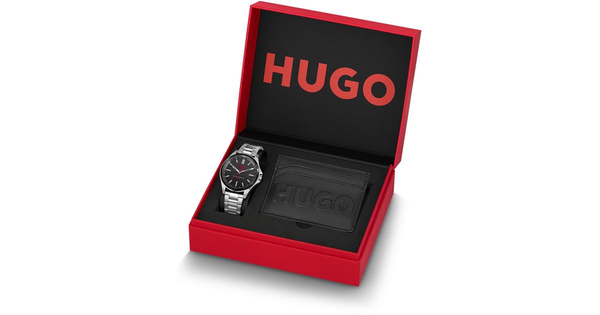 Hugo boss watch and wallet set fake best sale