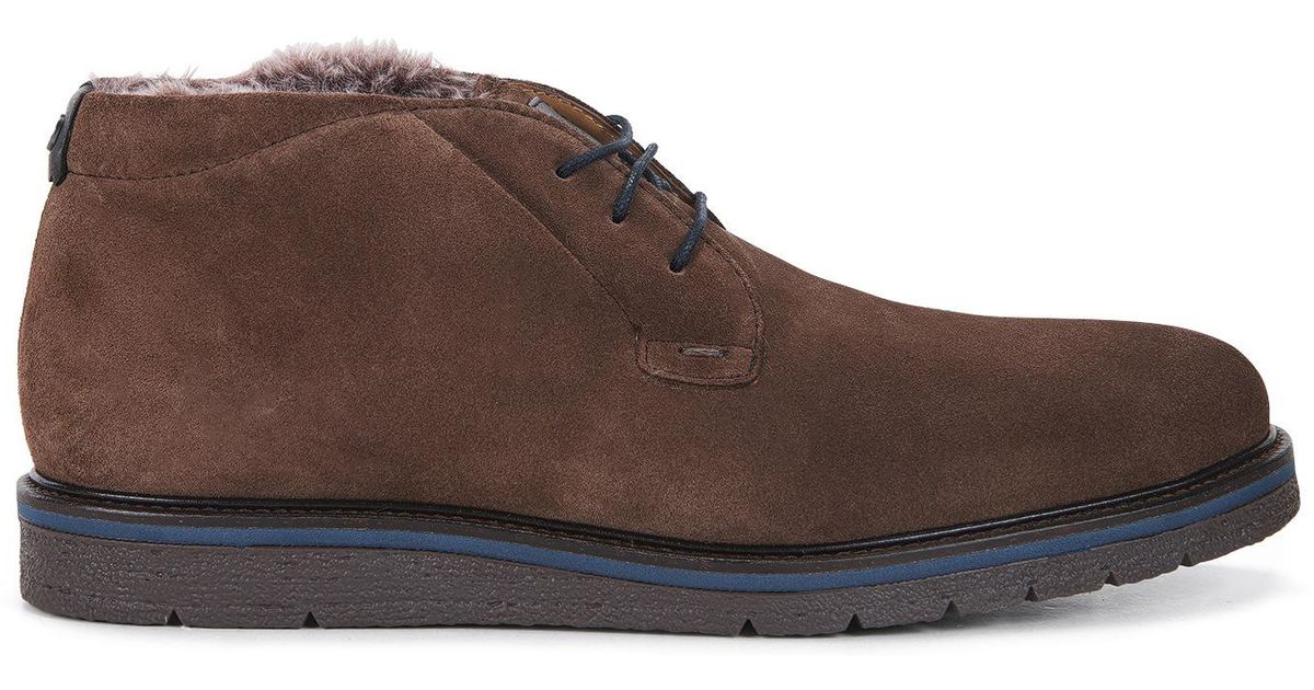 fur lined desert boots