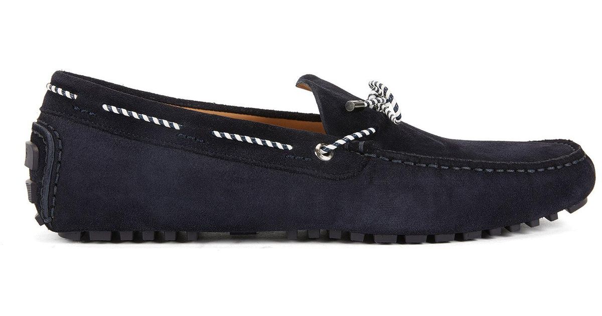 hugo boss suede driving shoes