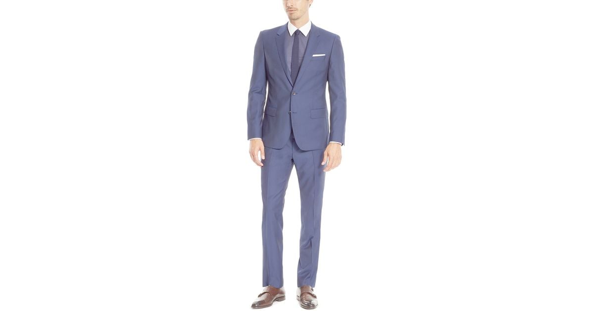 BOSS by HUGO BOSS 'huge/genius' | Slim Fit, Super 110 Italian Virgin Wool  Suit in Blue for Men | Lyst