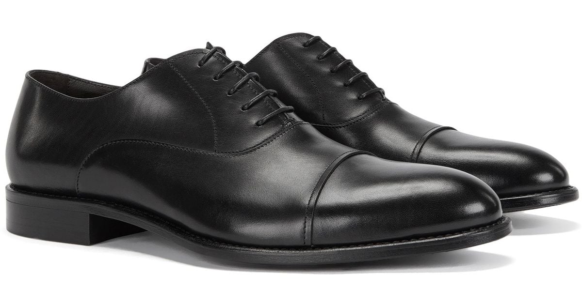 BOSS by Hugo Boss Tailored Leather Lace-up Shoes With A Braided Texture ...
