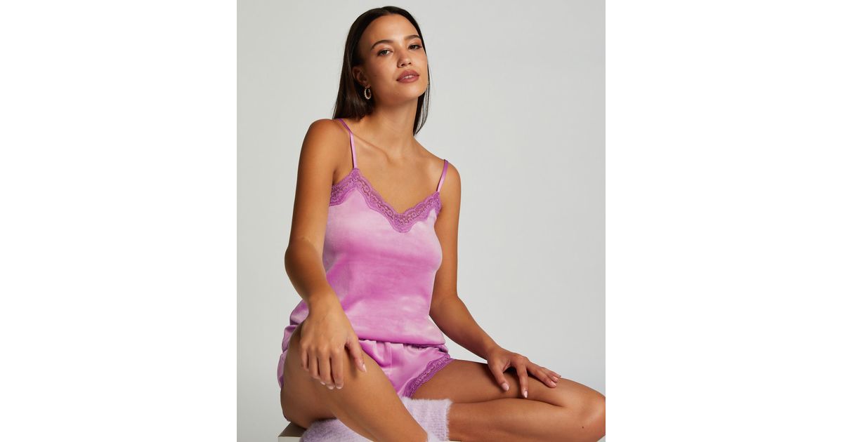 Buy Hunkemoller Lace Camisole with Strappy Sleeves