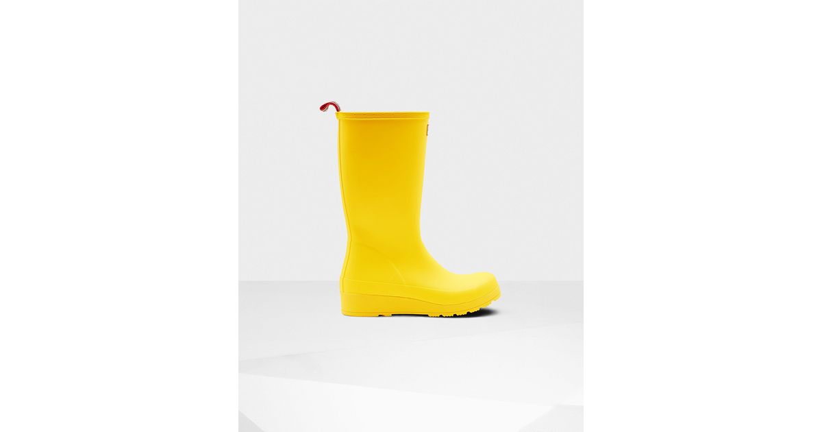hunter play boots yellow