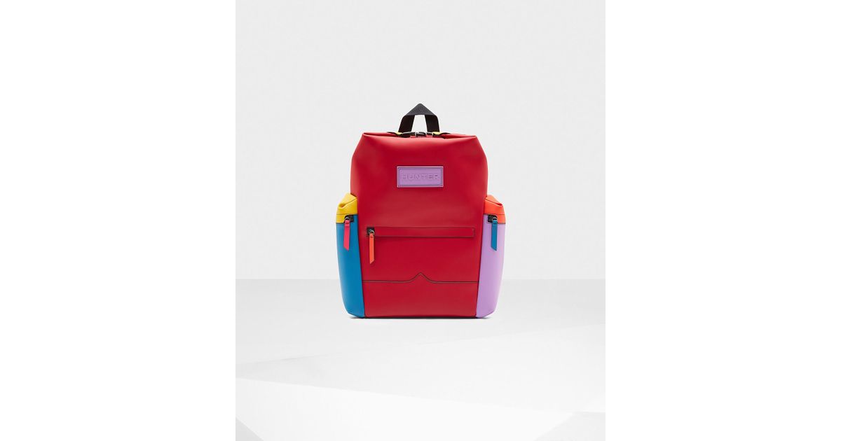rubberized leather backpack