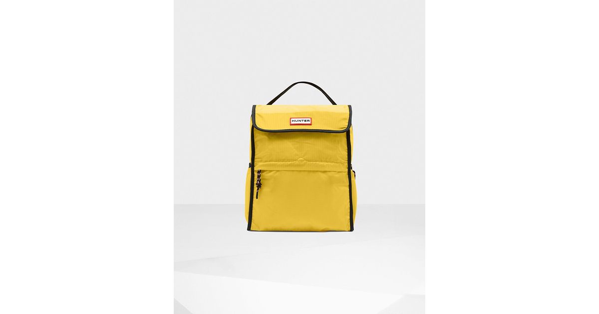 HUNTER Synthetic Original Packable Backpack in Yellow Lyst