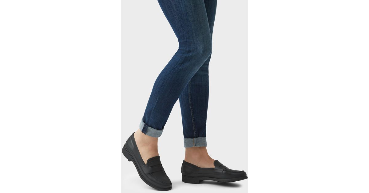 hunter penny loafers