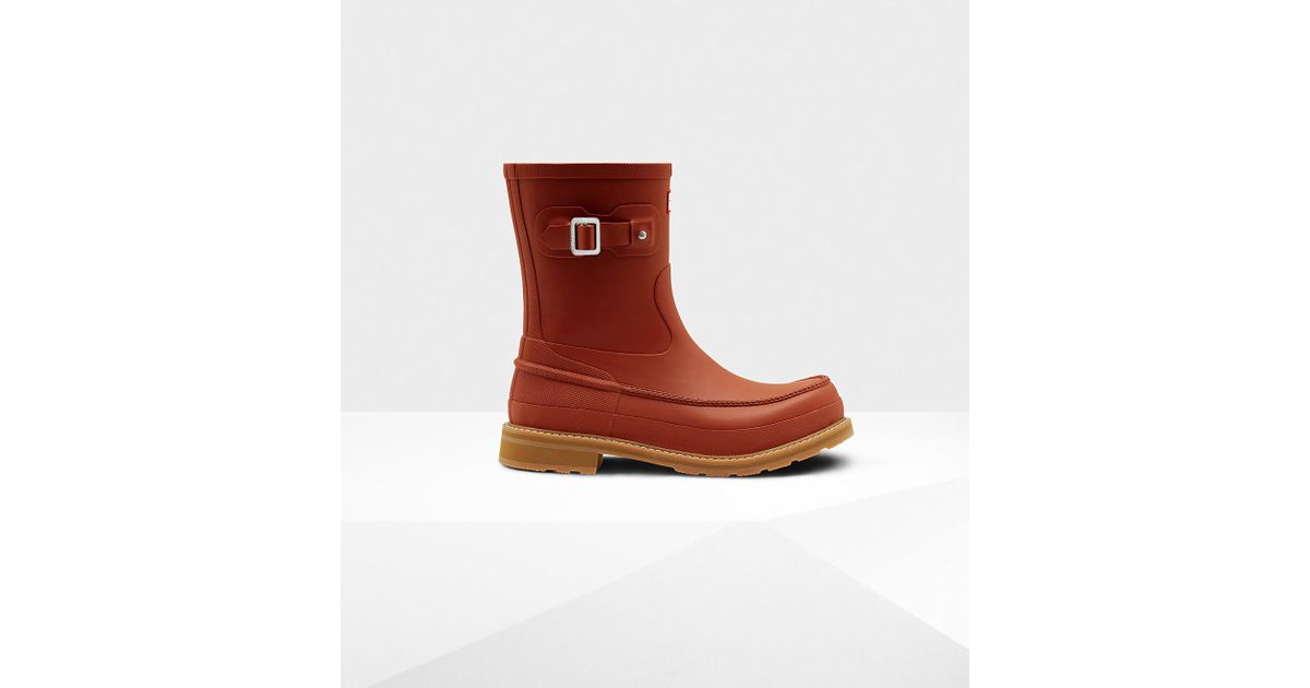 moc toe wellington boots