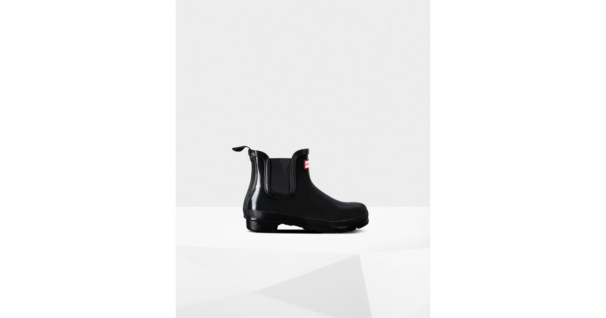 chelsea hunter boots black