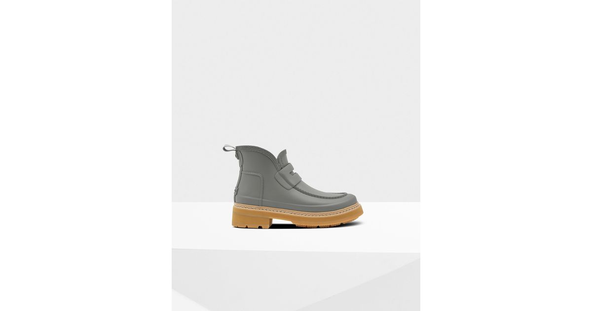 hunter refined stitch detail bootie
