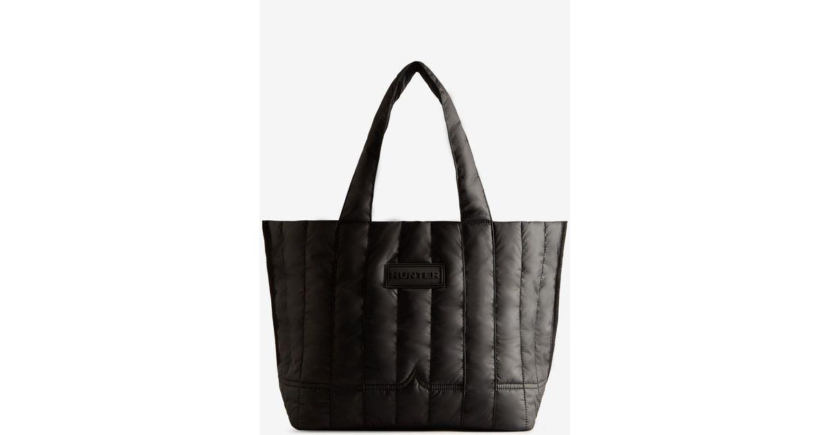 HUNTER Synthetic Intrepid Puffer Tote Bag in Black | Lyst Canada