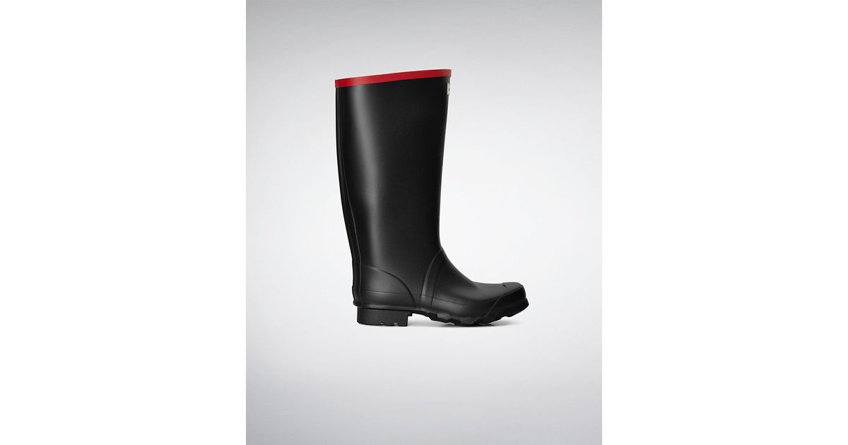 hunter argyll full knee wellington boots