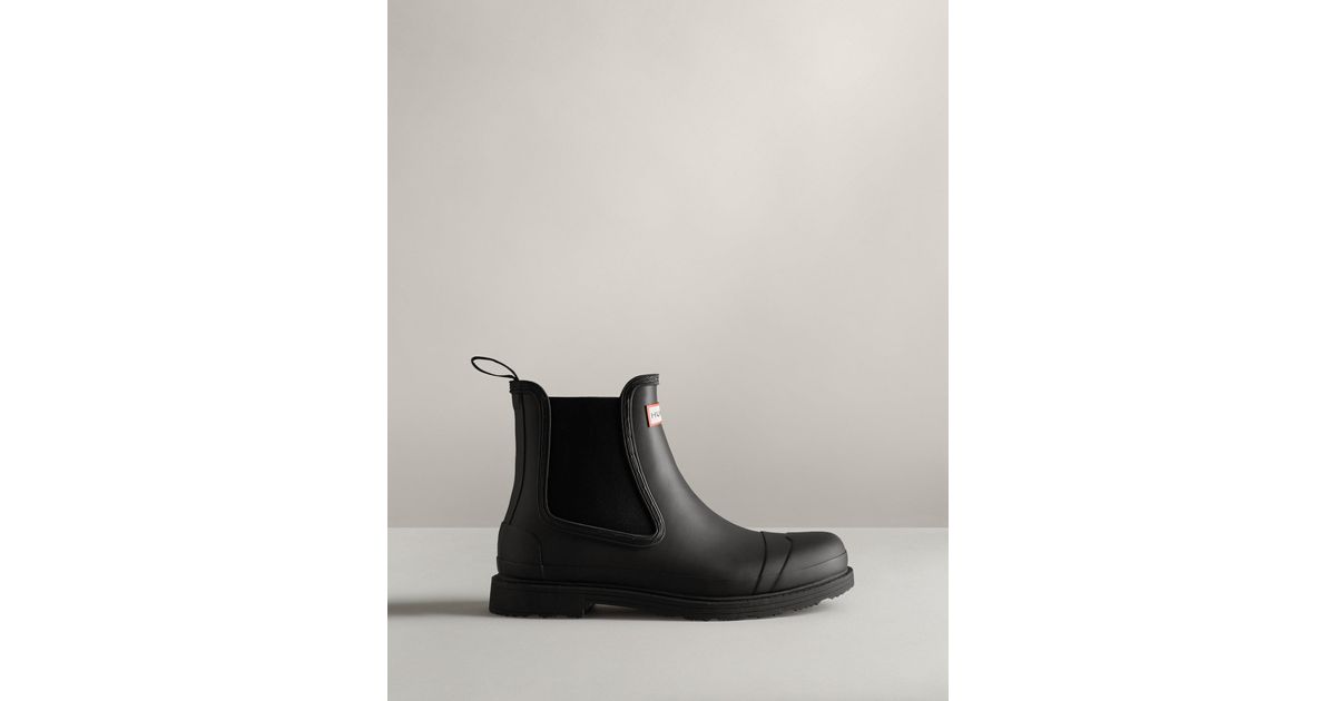 hunter men's commando chelsea boots