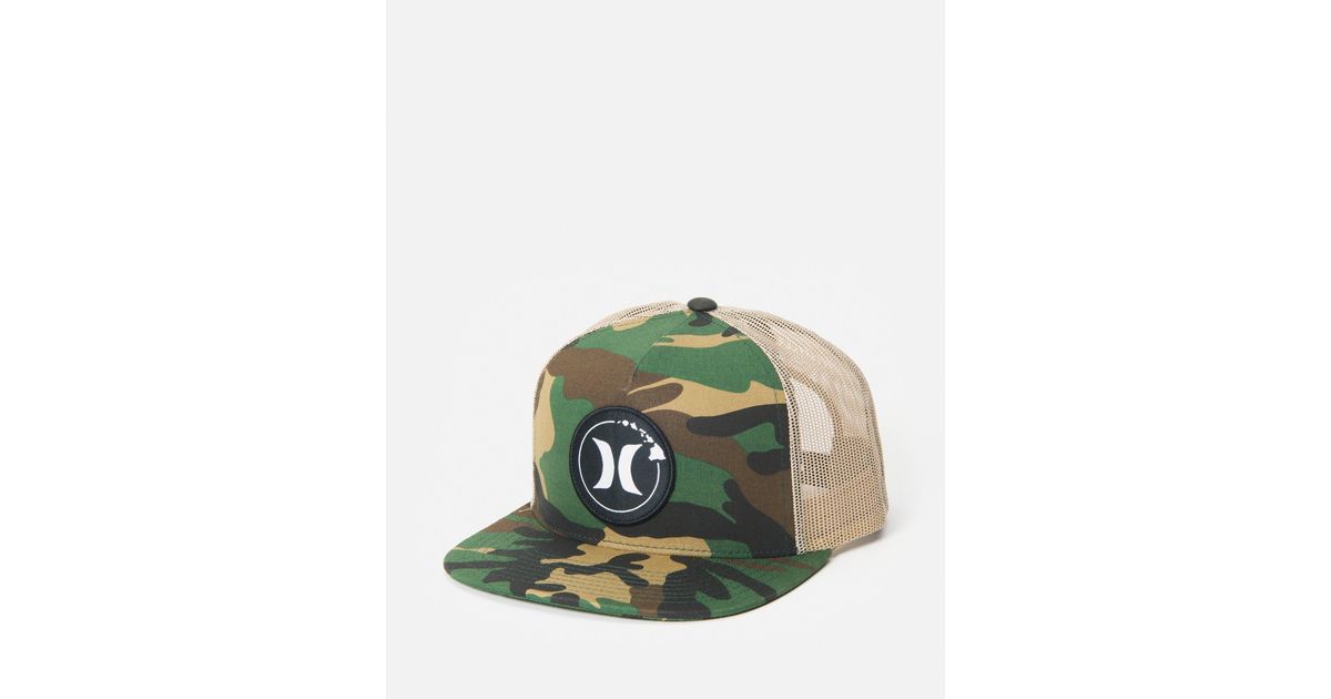 Hurley 99 Hawaii Hat in Camo (Green 