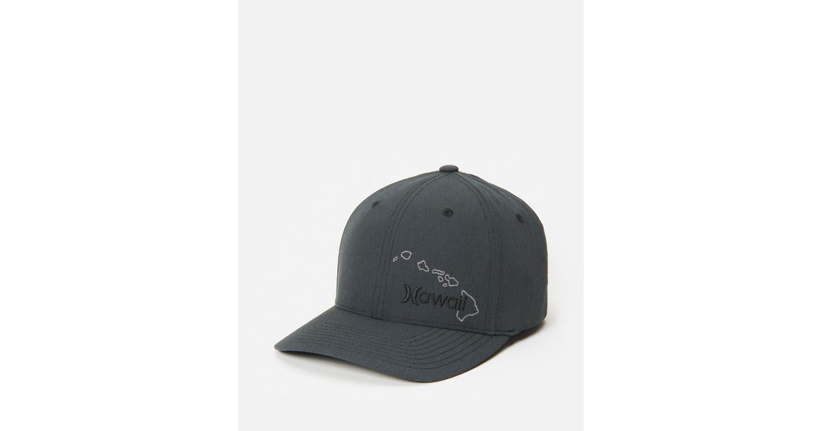 Hurley Hawaiian Island Corp Hat in Black,Black (Black) for Men Lyst