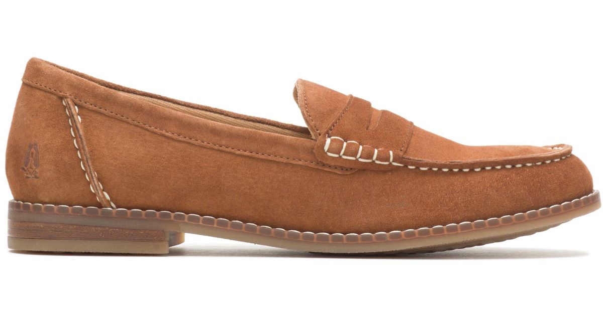 Hush Puppies Leather Wren Loafer Loafers in Cinnamon Suede (Brown) - Lyst