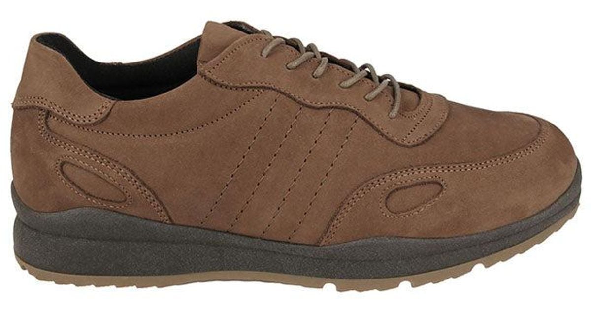 DB Shoes Leather S Wide Fit Db Seb Shoes in Tan Nubuck (Brown) | Lyst UK