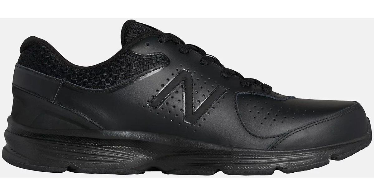 New Balance S Wide Fit Mw411bk2 Trainers in Black for Men | Lyst