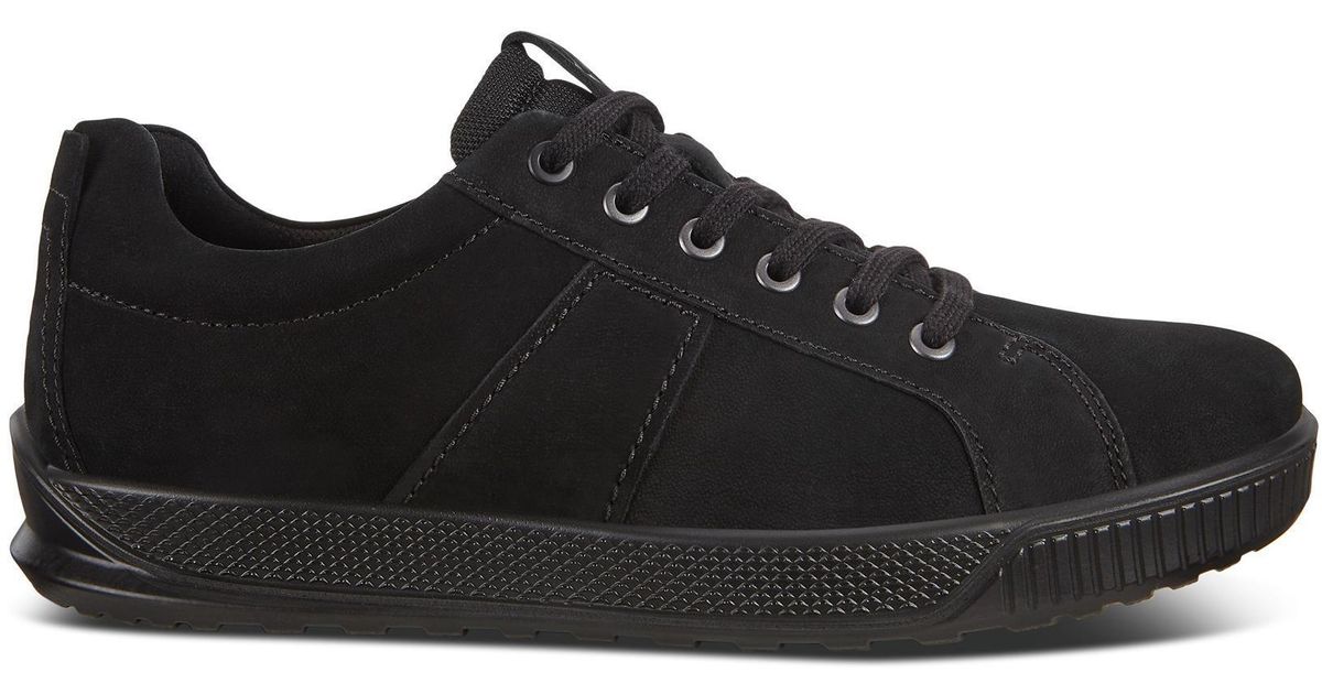 Ecco Leather 's Wide Fit Byway Shoes in Black for Men - Lyst