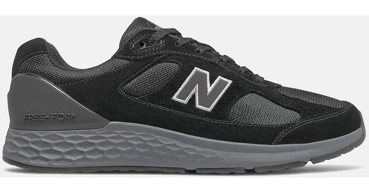 New Balance Suede S Wide Fit Mw1880d1 Walking Trainers in Black Lyst