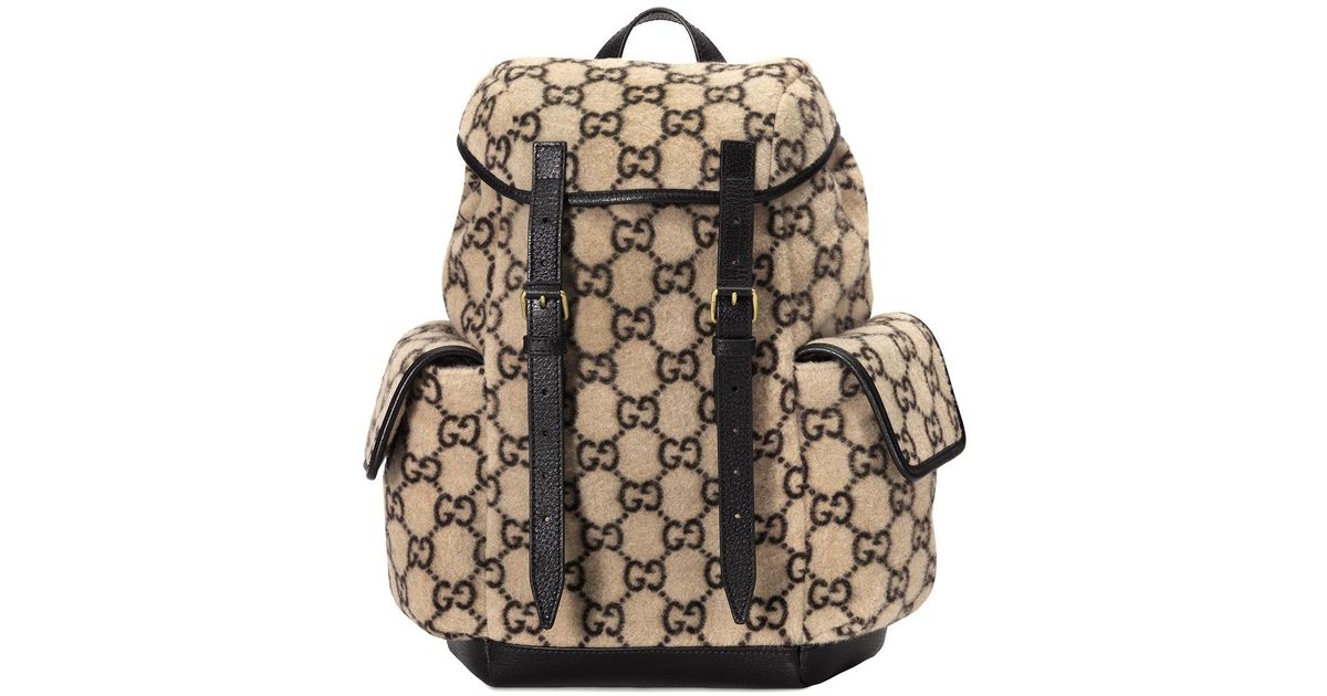gucci wool backpack