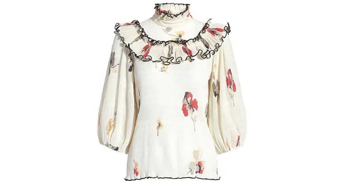 ganni lowell dress white
