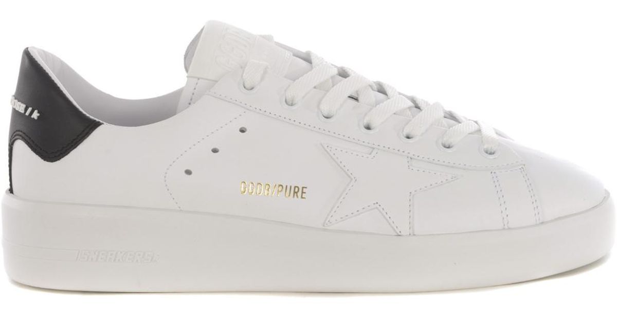 Golden Goose Deluxe Brand Purestar Leather Sneakers in White for Men - Lyst