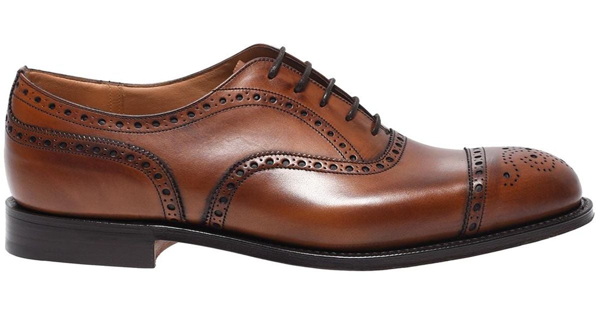 Church's Diplomat 173 Oxford Shoes In Nevada Leather in Light Brown