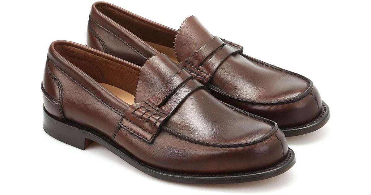 Church's Pembrey Leather Loafers in Brown - Lyst